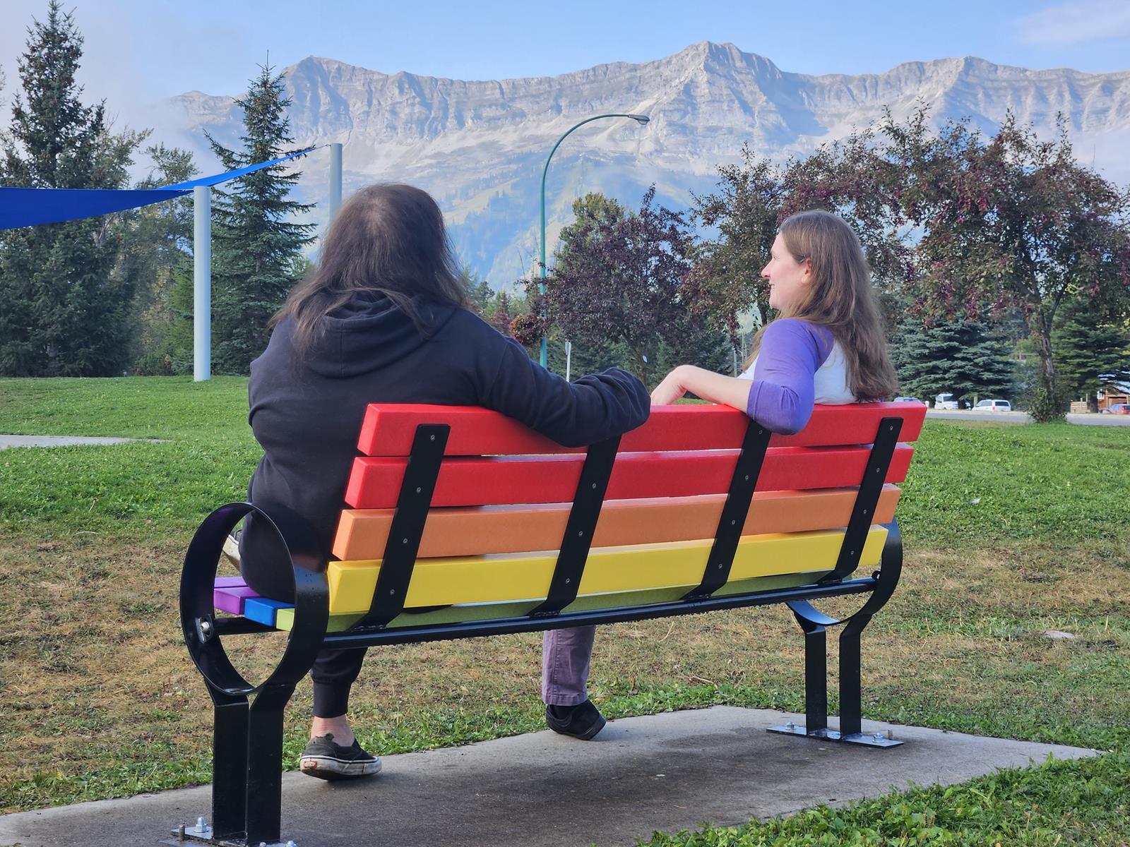 City Councilor Tracey Audia-Kelly and Fernie Pride President Anne Keery